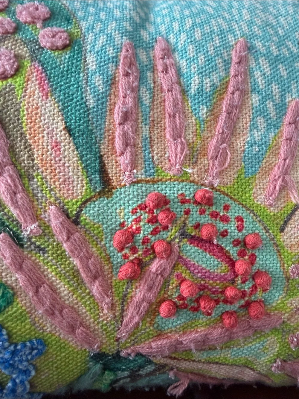Target Opalhouse Floral Lumbar Pillow in Mint and Pink